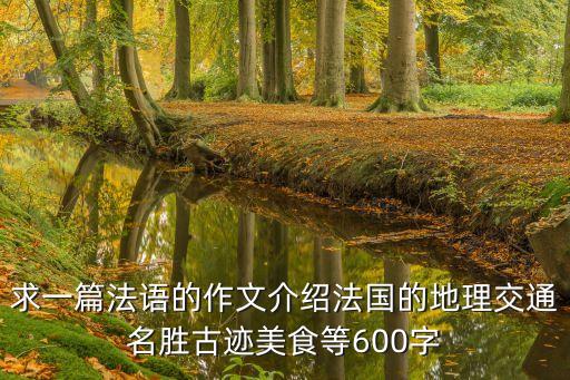 求一篇法語的作文介紹法國的地理交通名勝古跡美食等600字