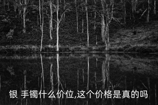 銀 手鐲什么價位,這個價格是真的嗎