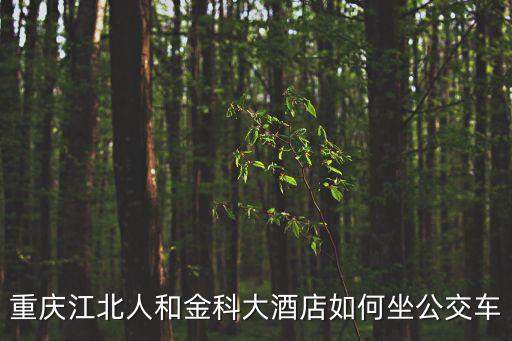 重慶江北人和金科大酒店如何坐公交車(chē)