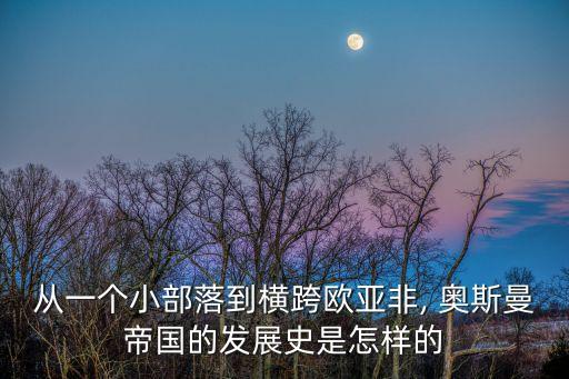 從一個小部落到橫跨歐亞非, 奧斯曼帝國的發展史是怎樣的