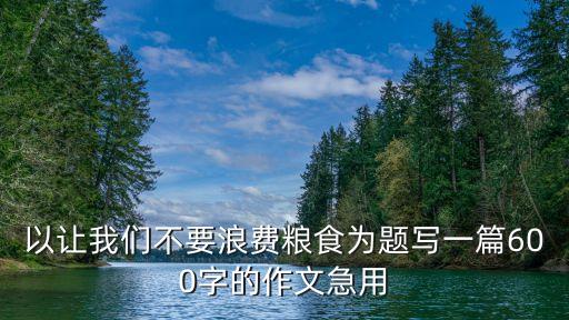 以讓我們不要浪費(fèi)糧食為題寫一篇600字的作文急用
