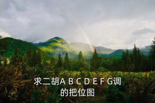 二胡f調把位圖，求二胡A B C D E F G調的把位圖