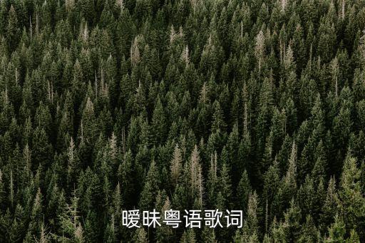 曖昧粵語(yǔ)歌詞