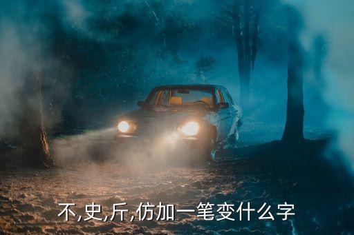 不,史,斤,仿加一筆變什么字