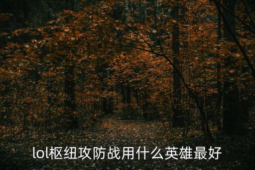 lol樞紐攻防戰用什么英雄最好
