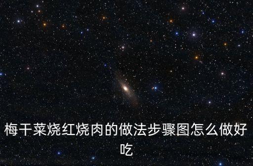 梅干菜燒紅燒肉的做法步驟圖怎么做好吃
