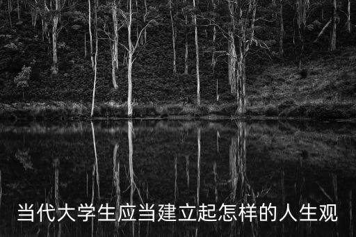 當(dāng)代大學(xué)生應(yīng)當(dāng)建立起怎樣的人生觀