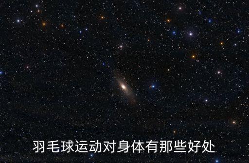 羽毛球運動對身體有那些好處