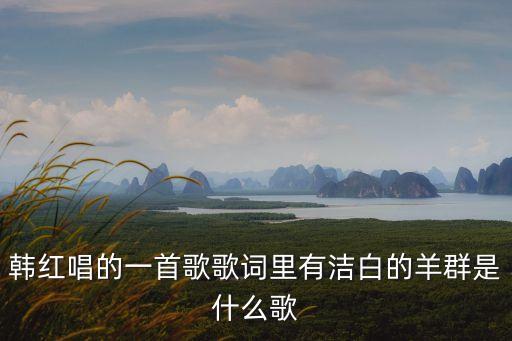 韓紅唱的一首歌歌詞里有潔白的羊群是什么歌