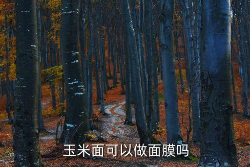  玉米面可以做面膜嗎