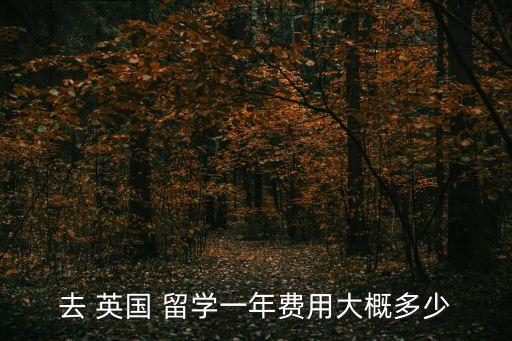 去 英國 留學一年費用大概多少