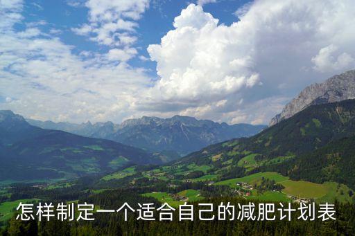 減肥計劃30天表格，減肥計劃書