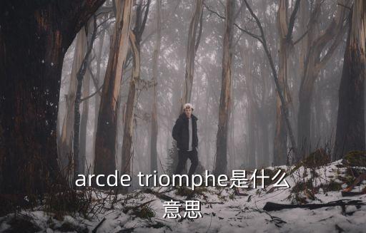 arcde triomphe是什么意思