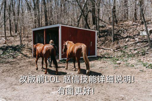  改版前LOL 趙信技能詳細(xì)說(shuō)明!有圖更好!