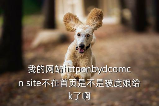 我的網(wǎng)站httpcnbydcomcn site不在首頁是不是被度娘給k了啊