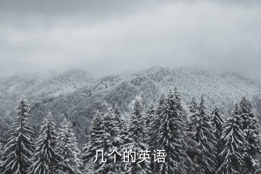 幾個的英語