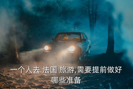 一個人去 法國 旅游,需要提前做好哪些準備
