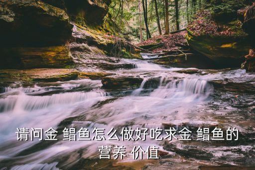 請問金 鯧魚怎么做好吃求金 鯧魚的 營養 價值