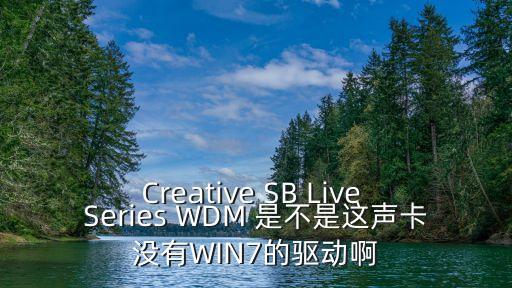 Creative SB Live Series WDM 是不是這聲卡沒有WIN7的驅動啊