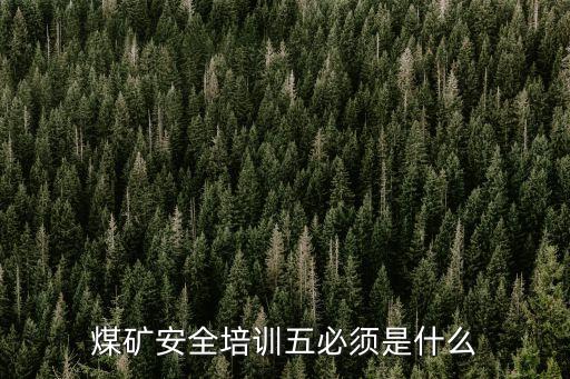煤礦安全培訓規定，煤礦安全培訓五必須是什么