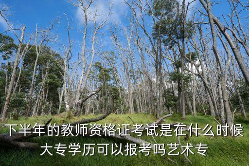 下半年的教師資格證考試是在什么時(shí)候大專學(xué)歷可以報(bào)考嗎藝術(shù)專