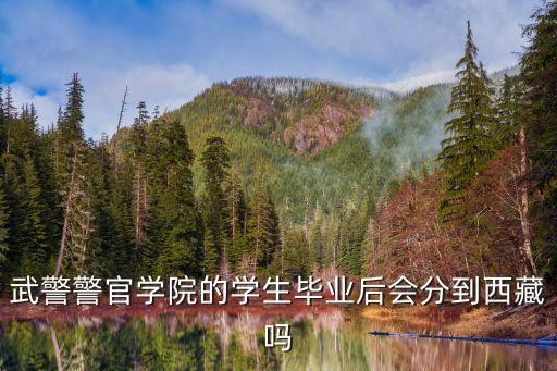 中國武警警官學院，武警警官學院的學生畢業后會分到西藏嗎