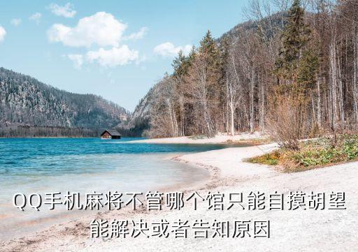 QQ手機麻將不管哪個館只能自摸胡望能解決或者告知原因