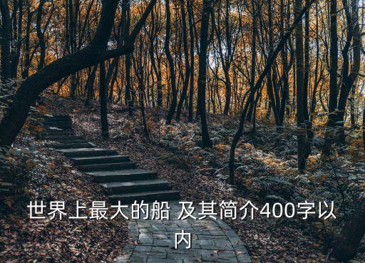 世界上最大的船 及其簡介400字以內