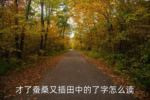 才了蠶桑又插田中的了字怎么讀