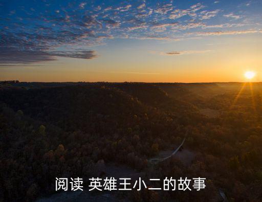 王小二的故事，閱讀 英雄王小二的故事