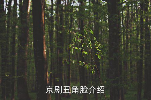 京劇丑角臉介紹