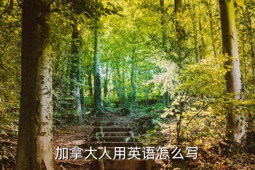加拿大人英語，加拿大人用英語怎么說