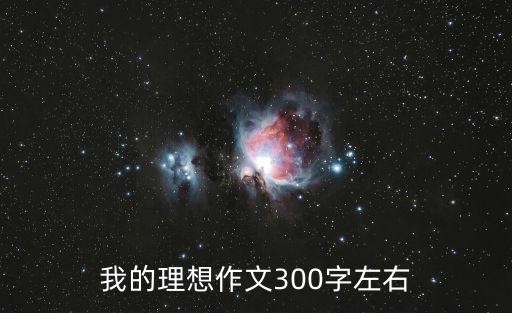 我的理想作文300字左右