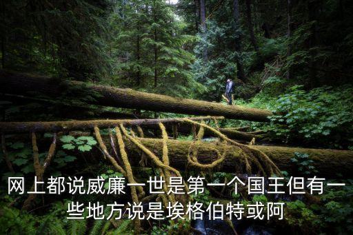 網(wǎng)上都說(shuō)威廉一世是第一個(gè)國(guó)王但有一些地方說(shuō)是埃格伯特或阿