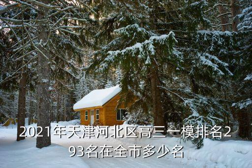 2021年天津河北區(qū)高三一模排名293名在全市多少名