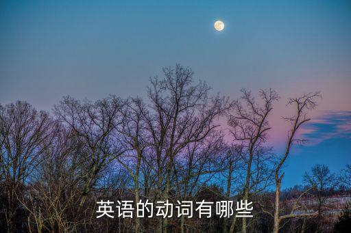 英語的動詞有哪些
