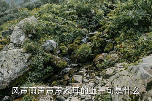 風聲雨聲聲聲入耳，風聲雨聲風雨聲聲聲入耳請對下聯