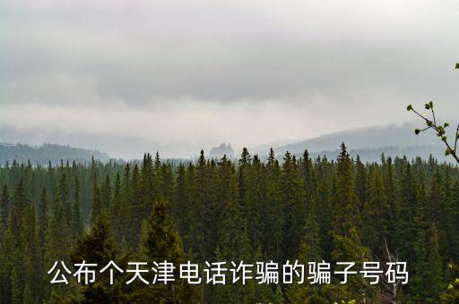公布個(gè)天津電話詐騙的騙子號(hào)碼