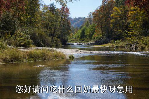 吃什么回奶，您好請問吃什么回奶最快呀急用