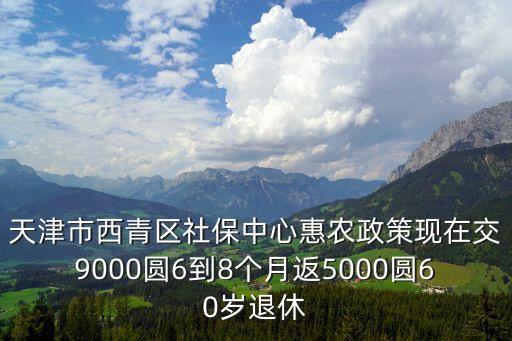 天津市惠農(nóng)利民政策，天津惠民惠農(nóng)財政補貼發(fā)幾個月