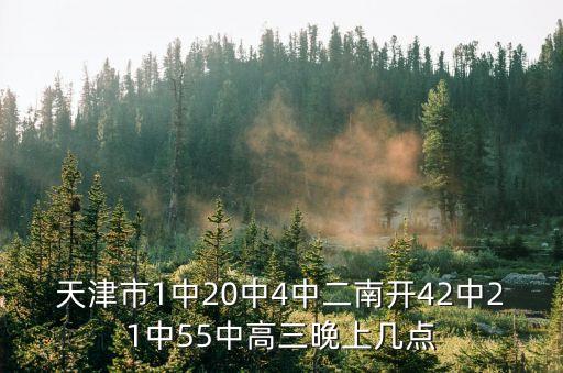 天津市1中20中4中二南開(kāi)42中21中55中高三晚上幾點(diǎn)