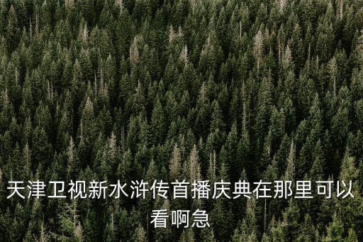 天津市水滸，誰知道今天早上天津衛(wèi)視的水滸到第幾集了