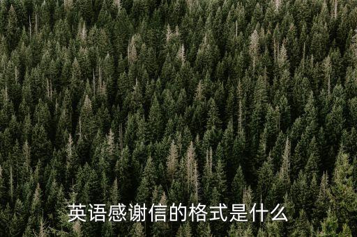 英語感謝信模板，英語感謝信的格式是什么