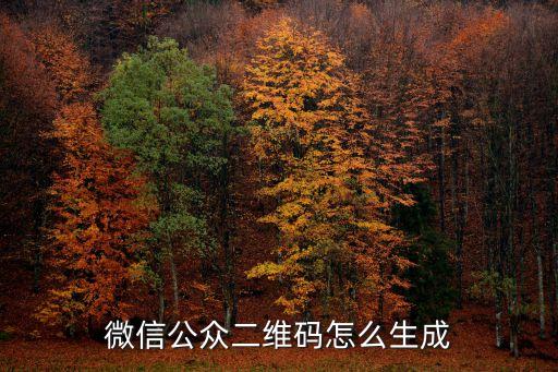 微信公眾二維碼怎么生成