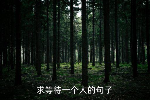 等待一個人的經典句子，愿意等一個人的說說