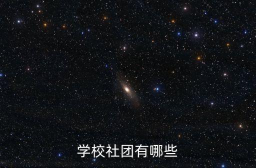 學(xué)校社團(tuán)有哪些