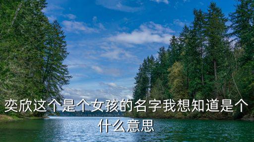 奕欣這個是個女孩的名字我想知道是個什么意思