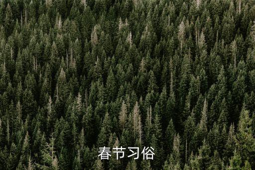 春節(jié)習俗