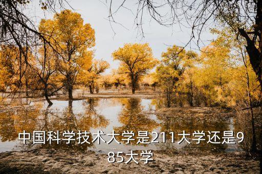 中國科學技術大學是211大學還是985大學