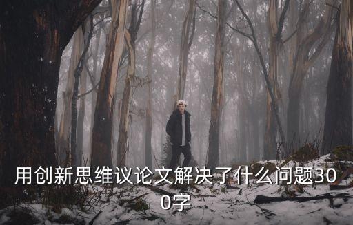 創新思維論文，用創新思維議論文解決了什么問題300字